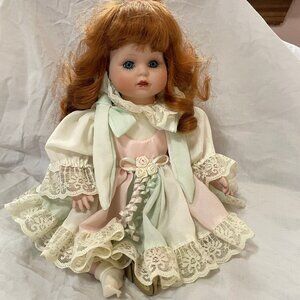 Seymore Mann Vtg 1990 The Connoisseur Collection Bisque Porcelain Doll Sit Stand